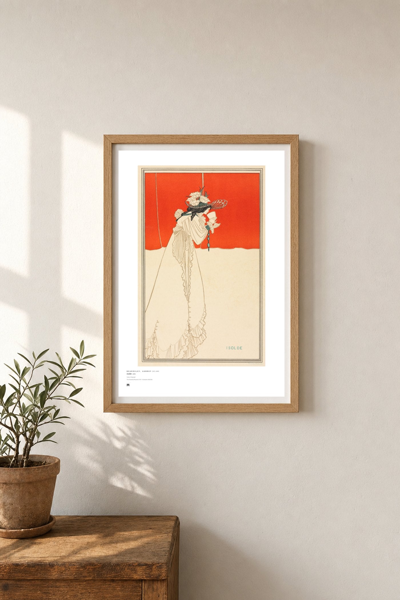 Aubrey Beardsley — Isolde (colour lithograph)