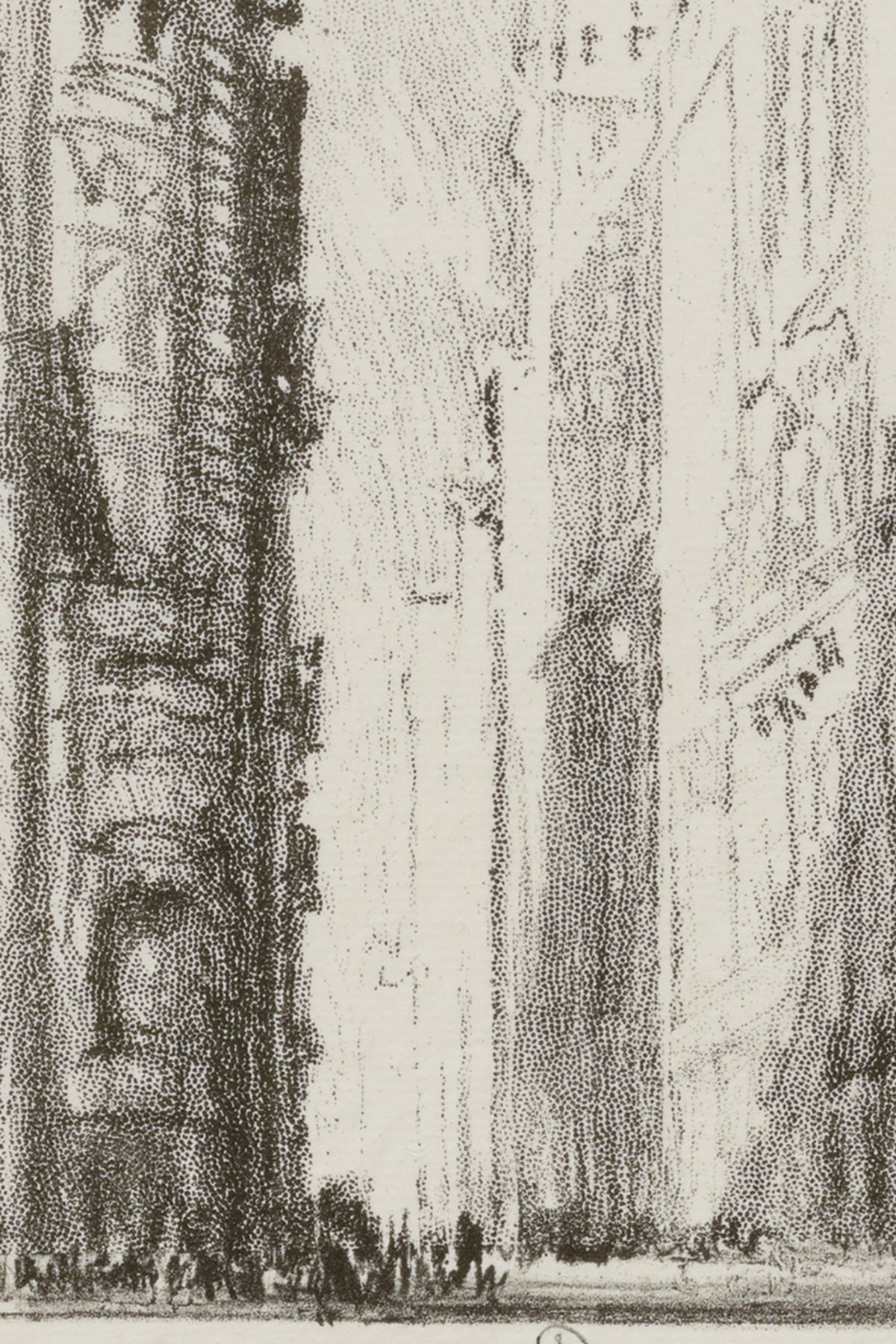 Detail of the print, close up