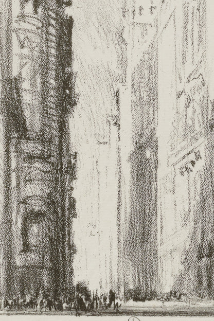 Detail of the print, close up