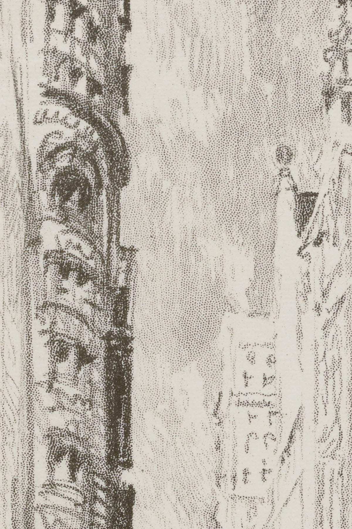 Another detail of the print, close up