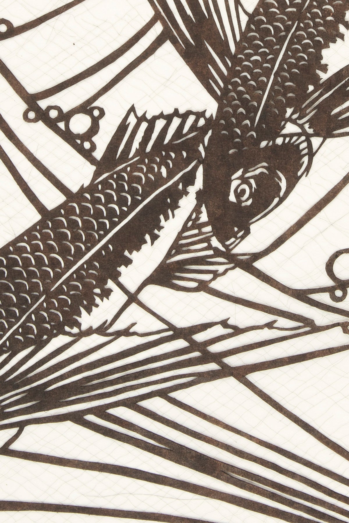 Detail of the print, close up
