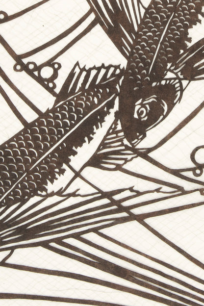 Detail of the print, close up
