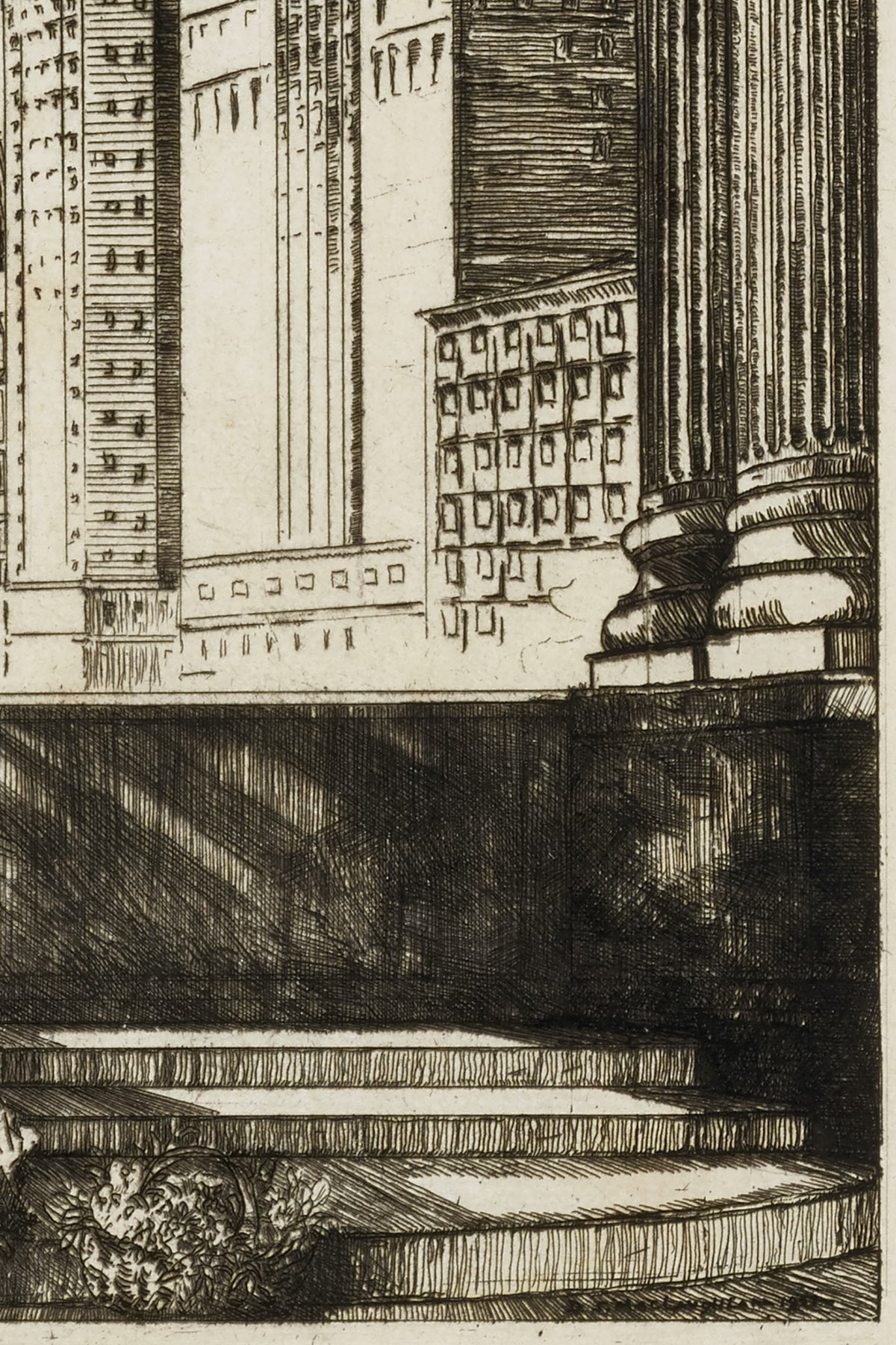 Another detail of the print, close up