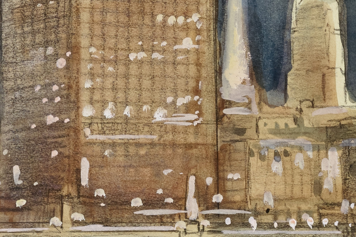Detail of the print, close up