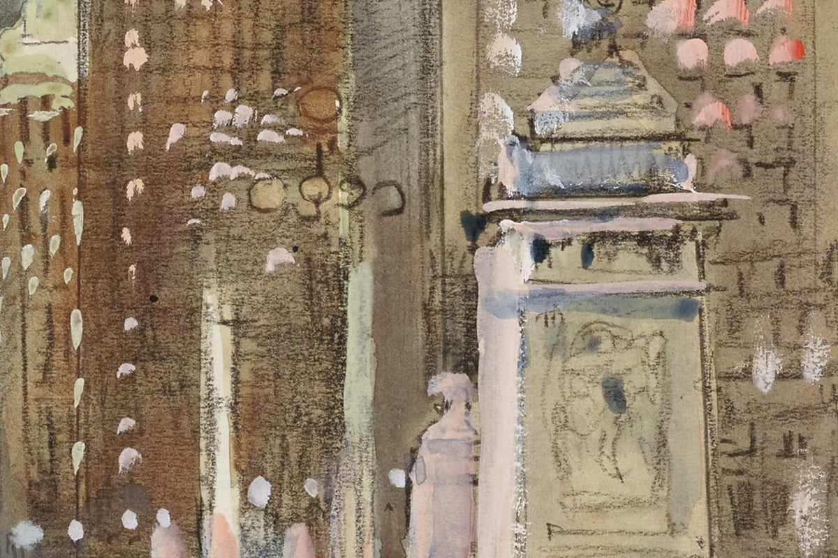 Another detail of the print, close up