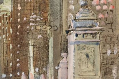 Another detail of the print, close up