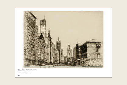 The print as it arrives: the full sheet with the Métrica museum caption