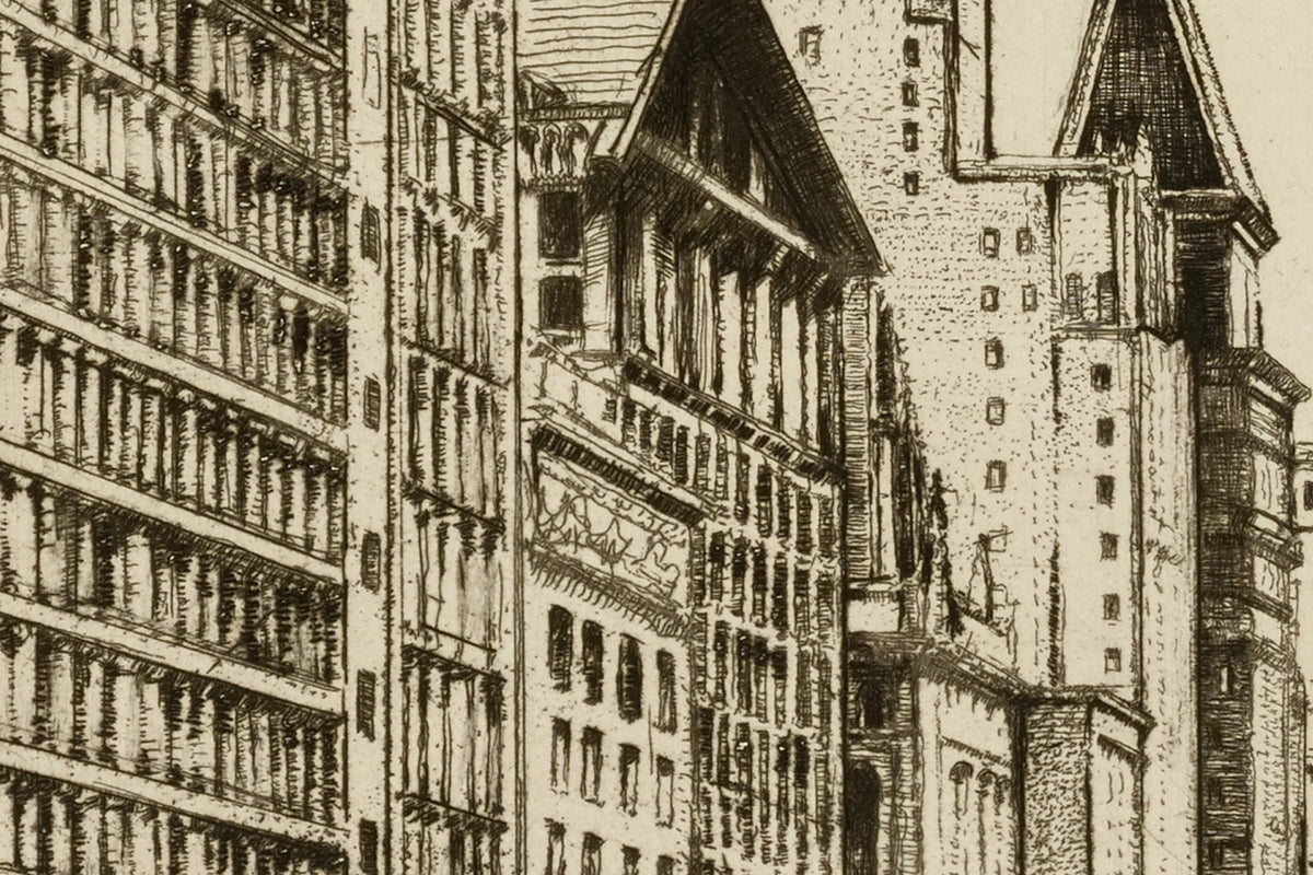 Another detail of the print, close up