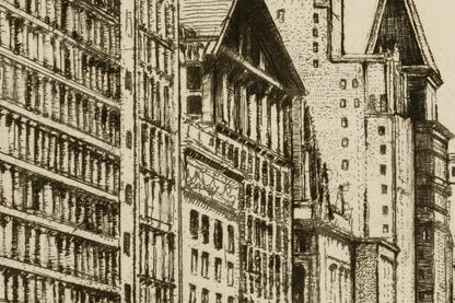 Another detail of the print, close up