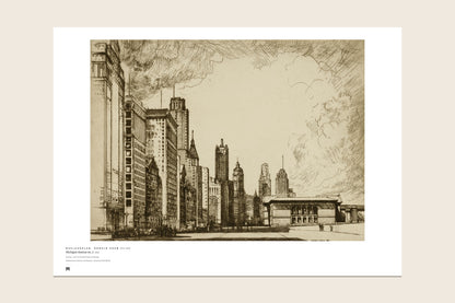 The print as it arrives: the full sheet with the Métrica museum caption