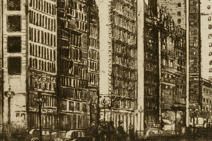 Detail of the print, close up
