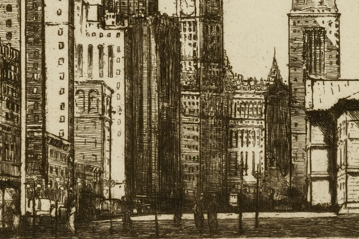 Another detail of the print, close up