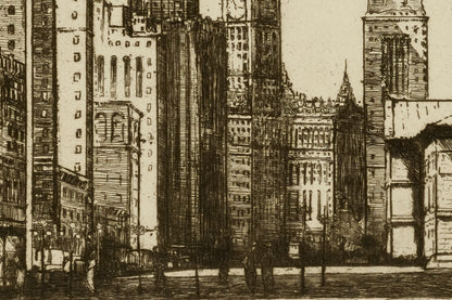 Another detail of the print, close up