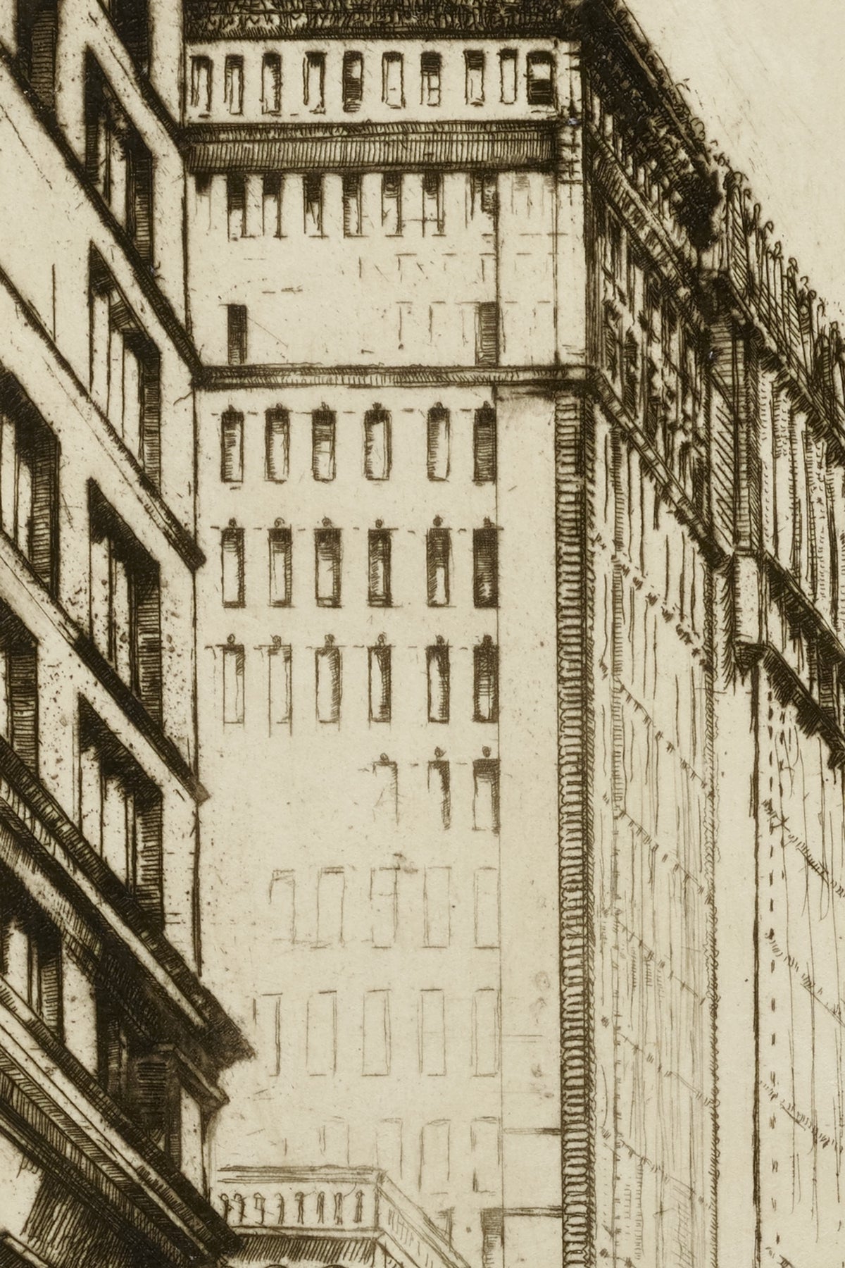 Detail of the print, close up