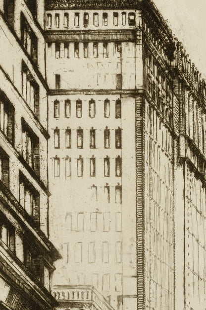 Detail of the print, close up