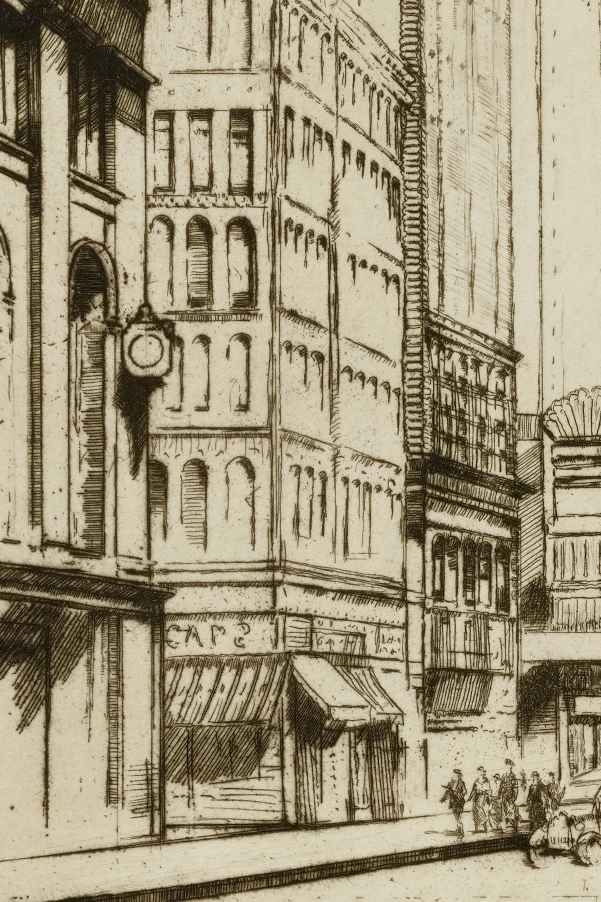 Another detail of the print, close up