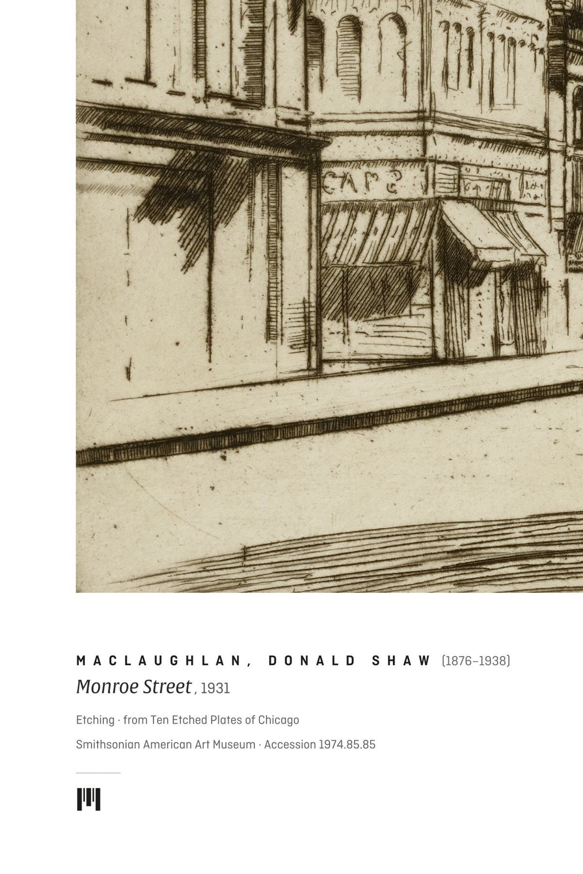 Detail: the Métrica museum caption