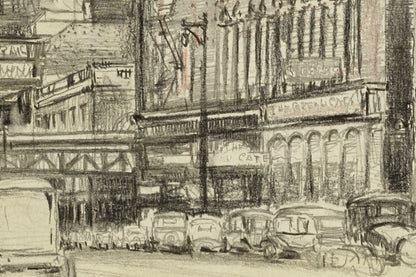 Detail of the print, close up