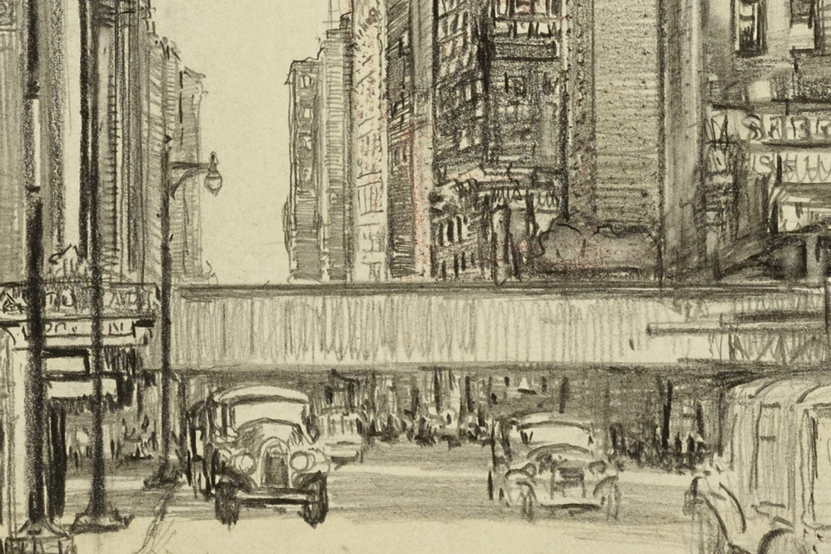 Another detail of the print, close up