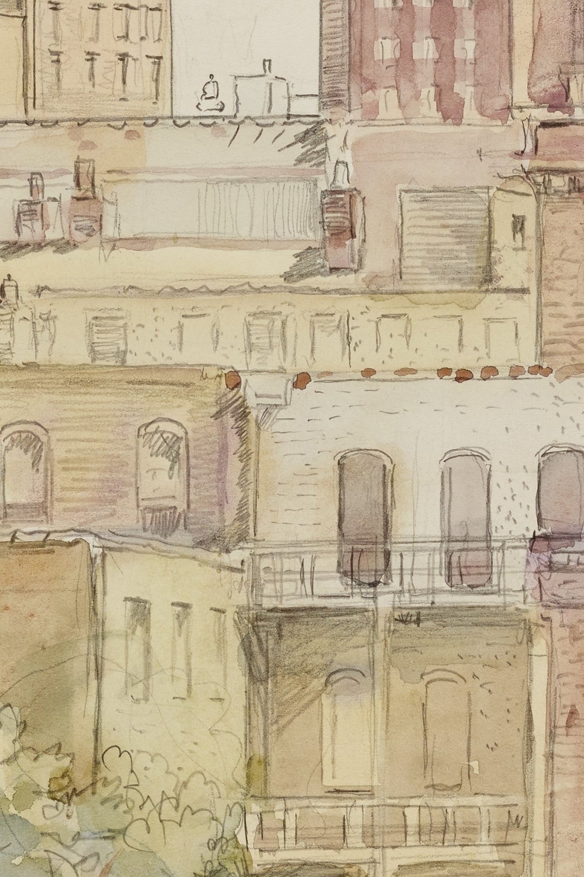 Detail of the print, close up