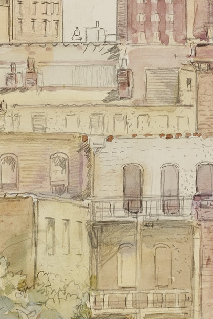 Detail of the print, close up