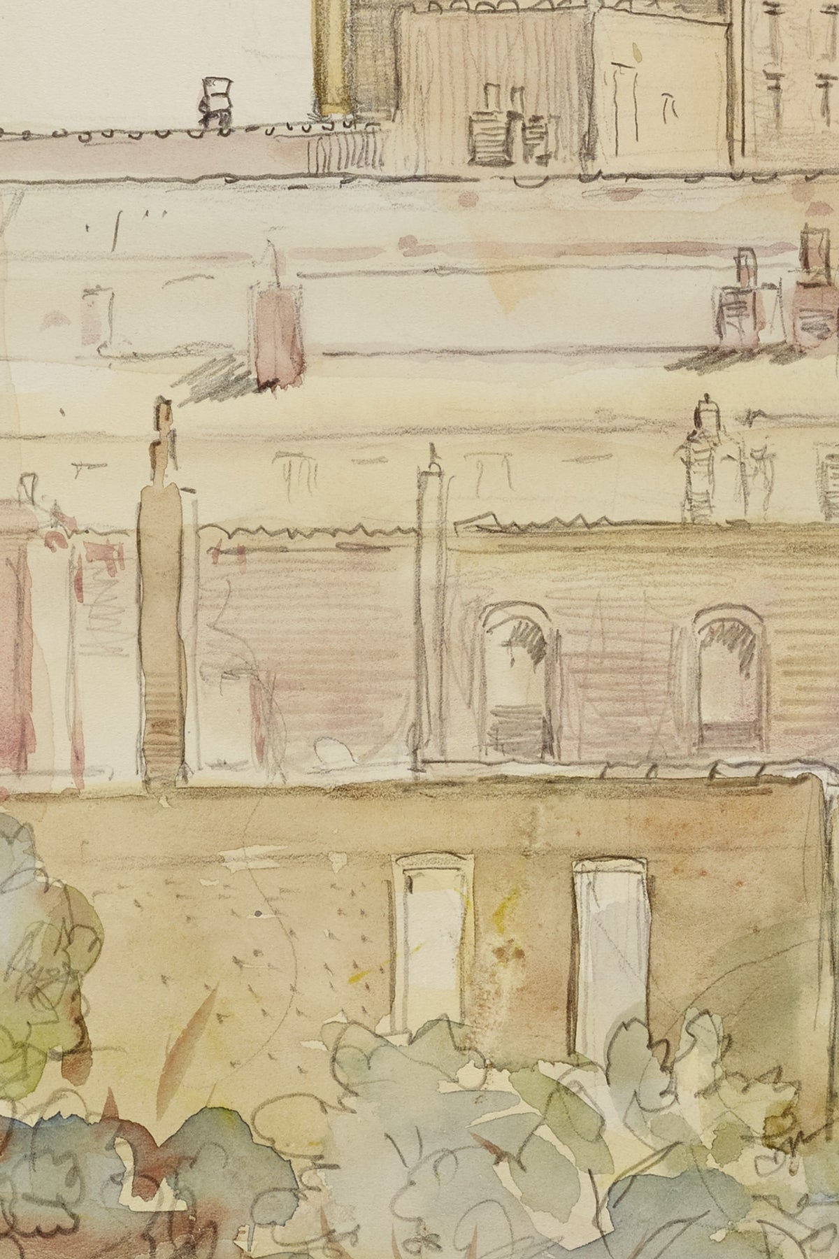 Another detail of the print, close up