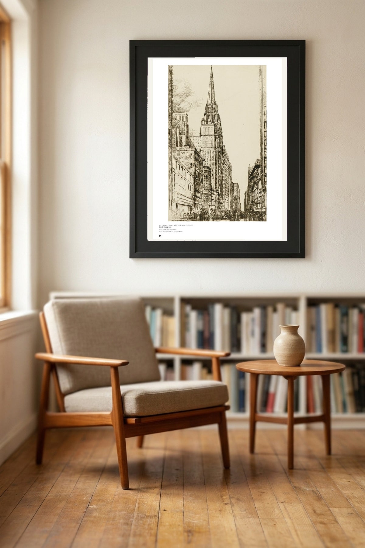 Donald Shaw MacLaughlan — The Cathedral — Métrica art print, framed on a wall