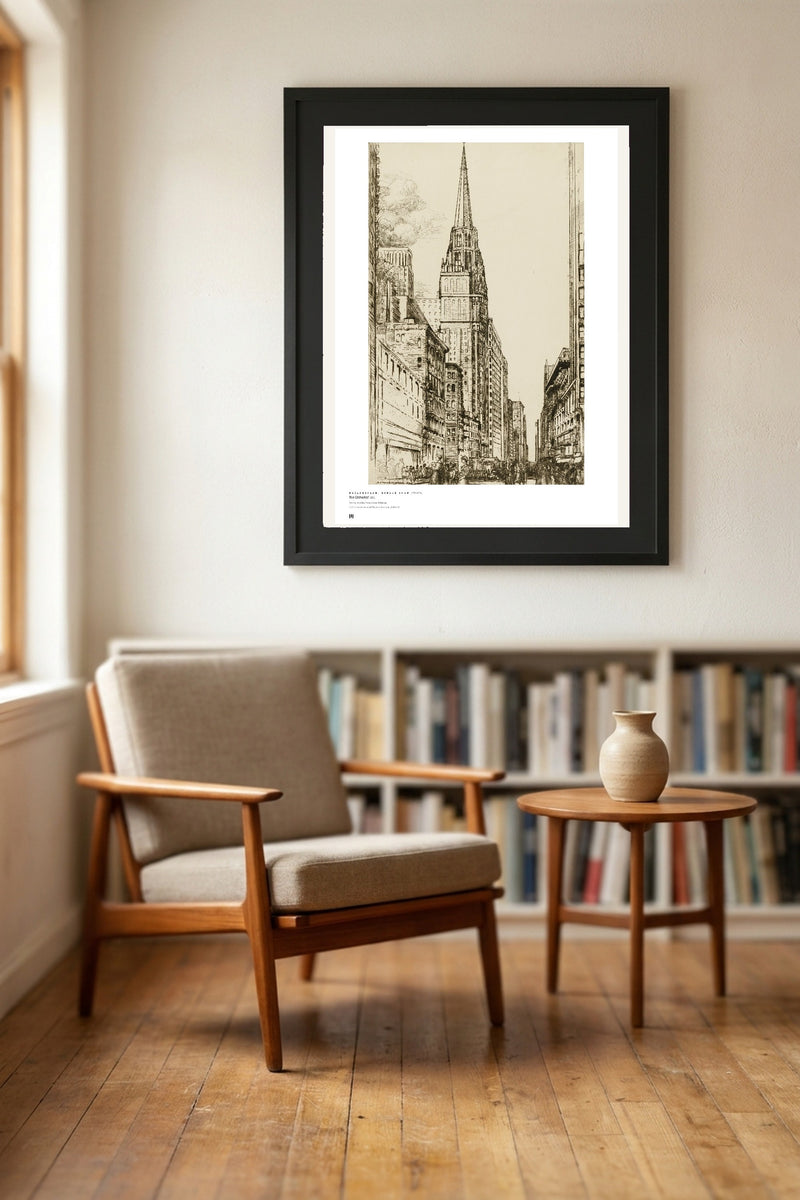 Donald Shaw MacLaughlan — The Cathedral — Métrica art print, framed on a wall