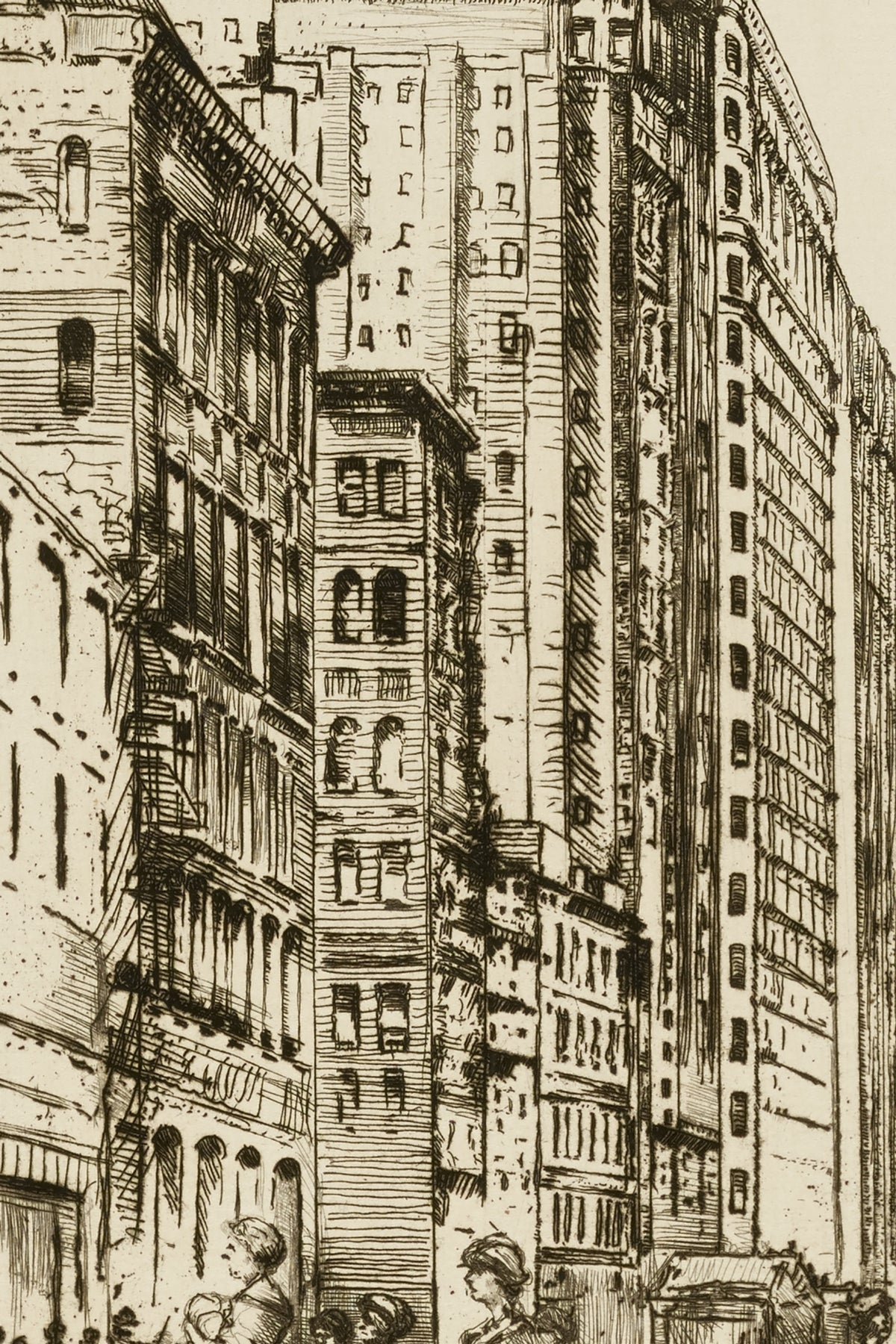 Detail of the print, close up