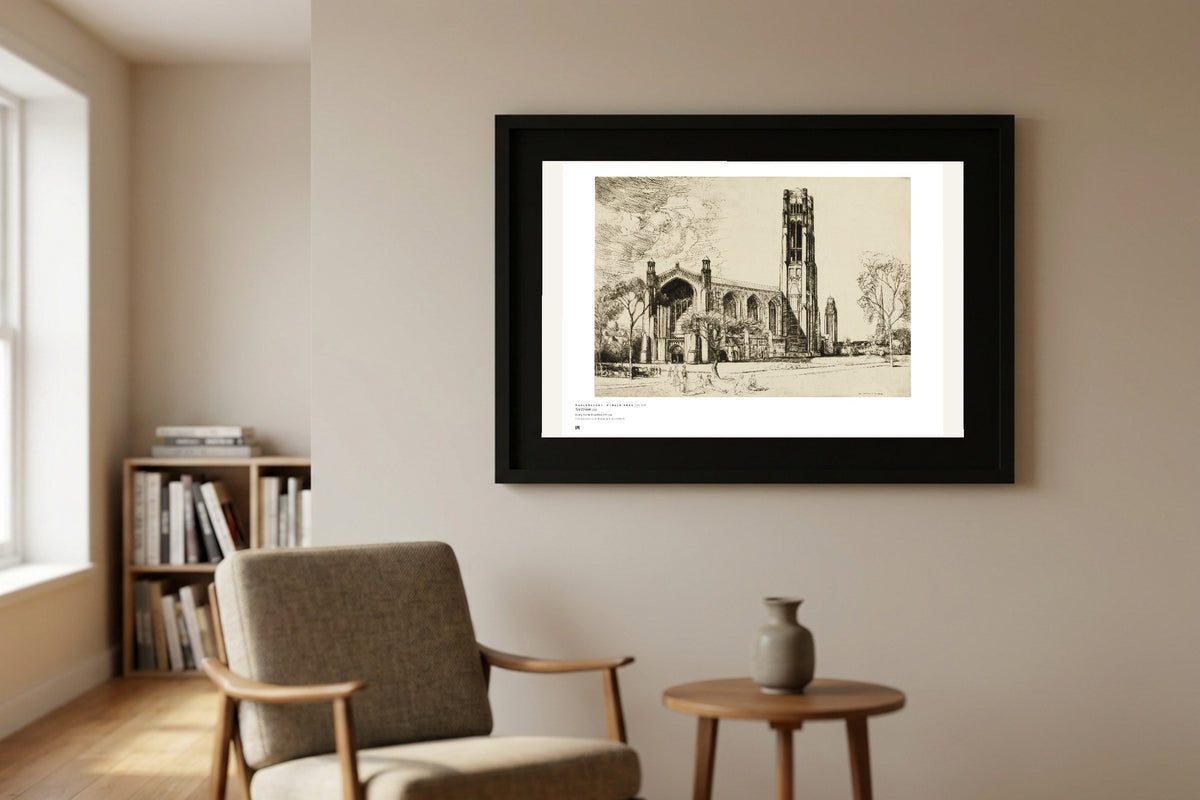 Donald Shaw MacLaughlan — The Chapel — Métrica art print, framed on a wall