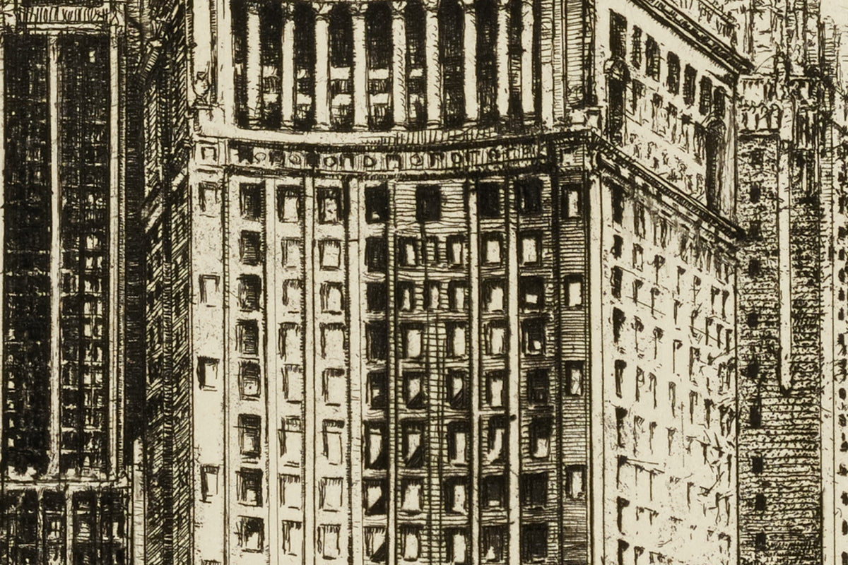 Detail of the print, close up