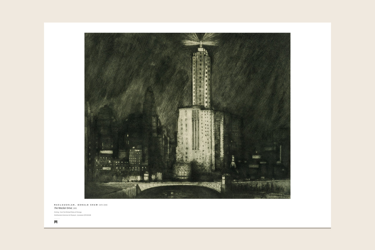 The print as it arrives: the full sheet with the Métrica museum caption