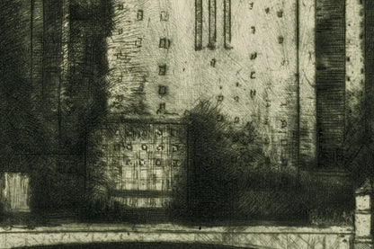 Detail of the print, close up