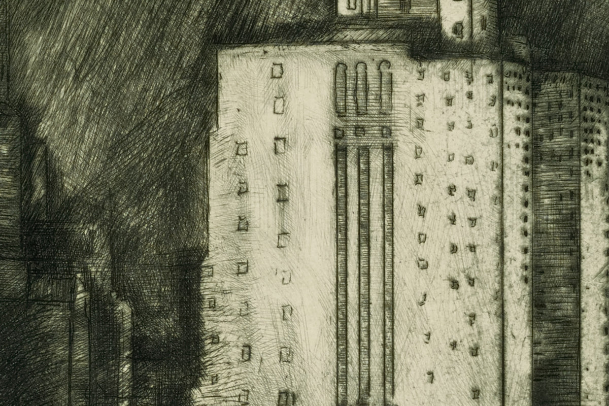 Another detail of the print, close up