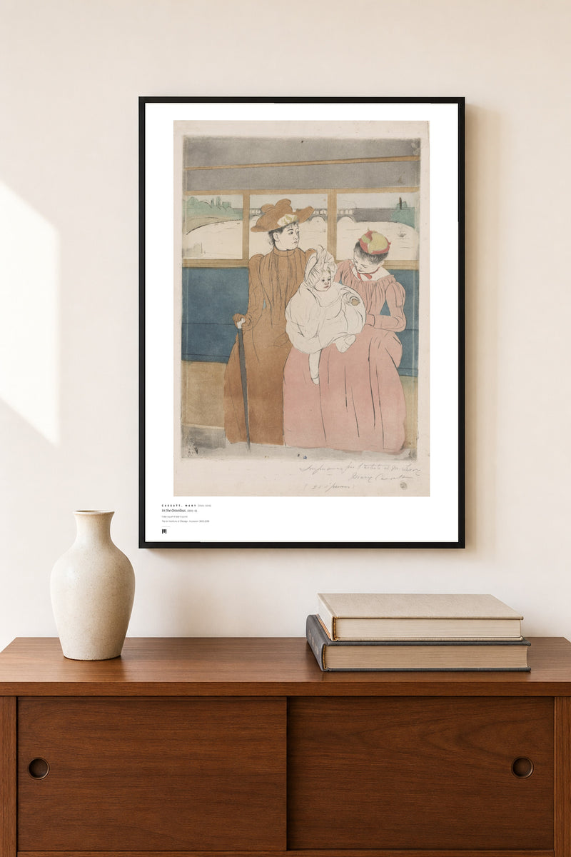Mary Cassatt — In the Omnibus — framed print