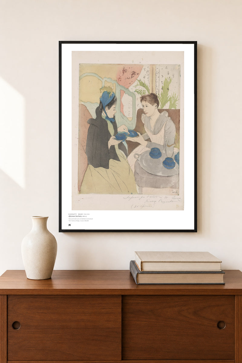 Mary Cassatt — Afternoon Tea Party — framed print