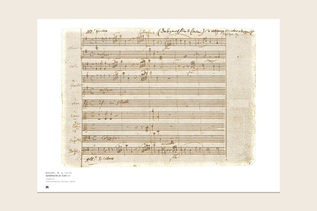 The print as it arrives: the full sheet with the Métrica museum caption