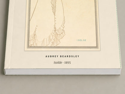 Aubrey Beardsley — Isolde — close-up of the printed cover and page edges