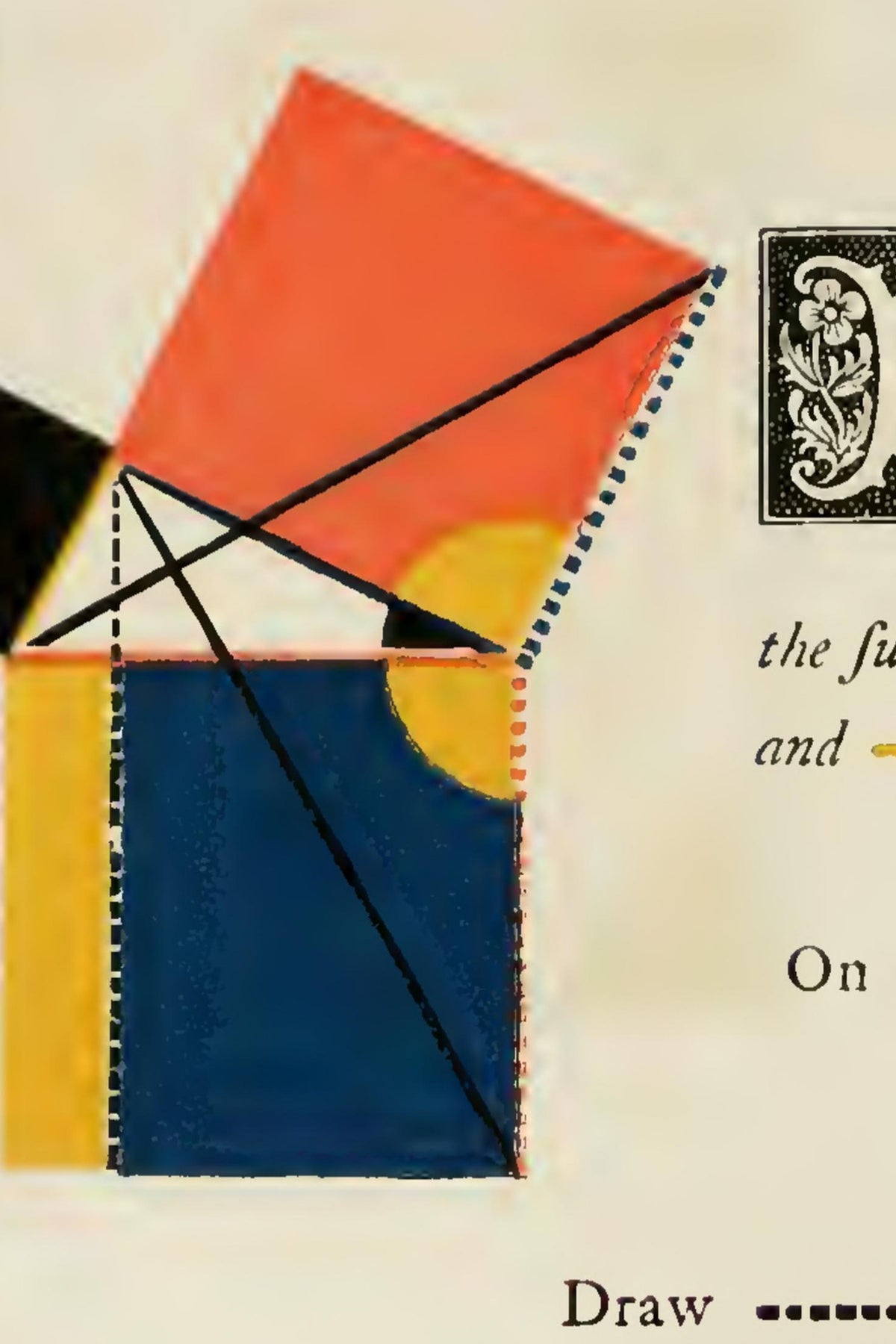 Detail of the print, close up