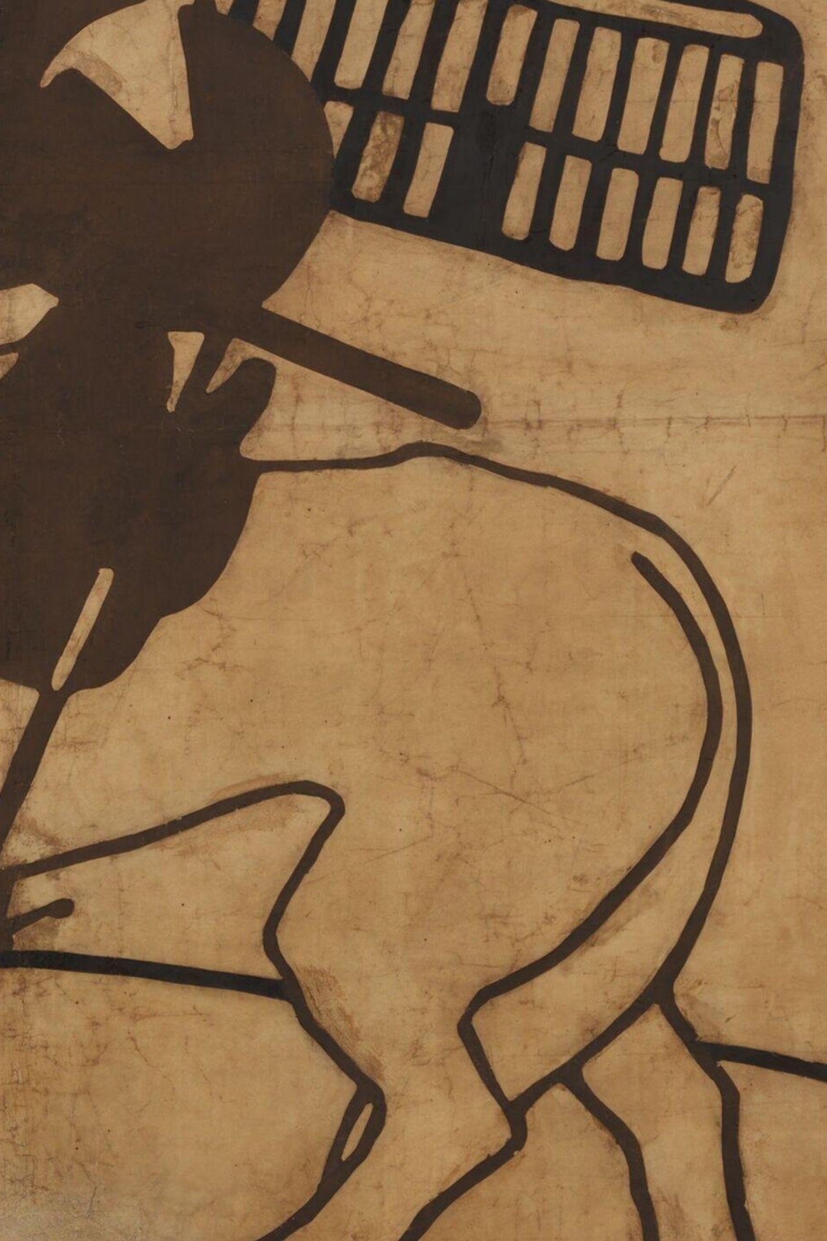 Detail of the print, close up