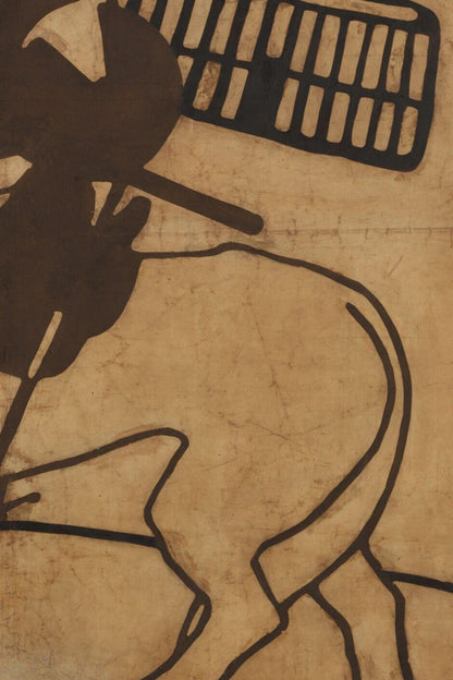 Detail of the print, close up