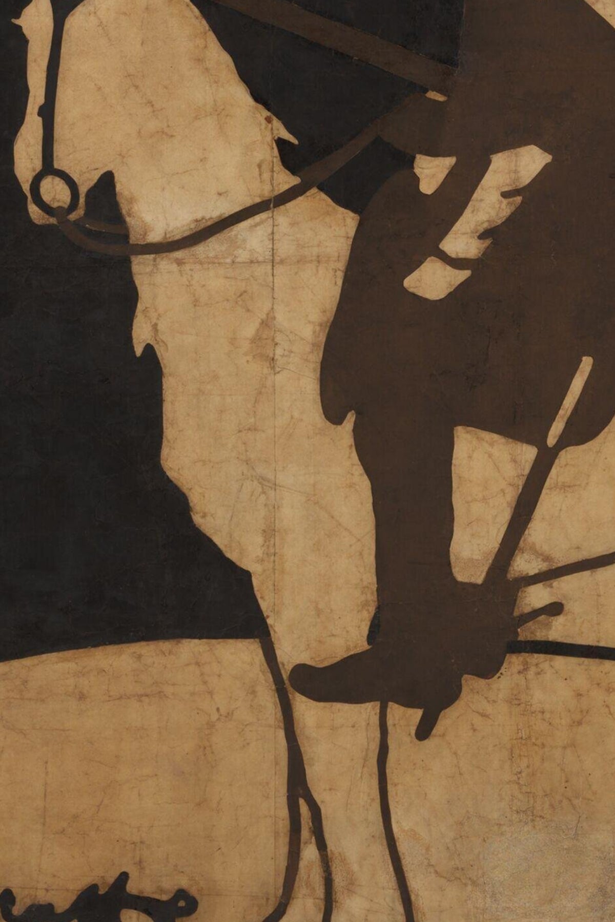 Another detail of the print, close up