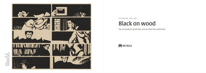 Félix Vallotton — Black on Wood — spread: the title page, facing the cancellation sheet (digital preview of the printed pages)